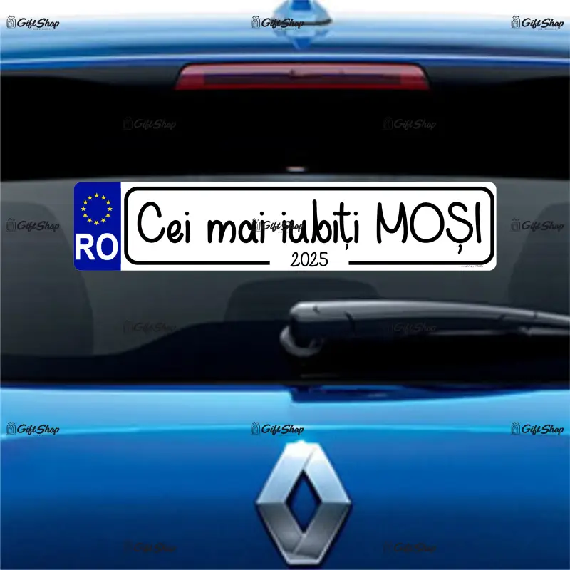 Cei mai iubiti mosi, indicator masina, dimensiune 200x60 mm